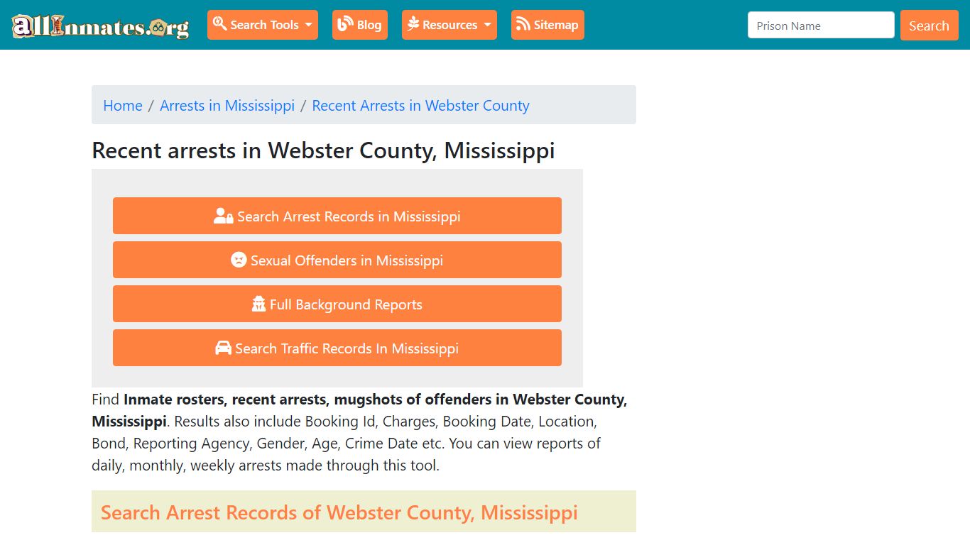 Recent arrests in Webster County, Mississippi | Mugshots, Rosters ...